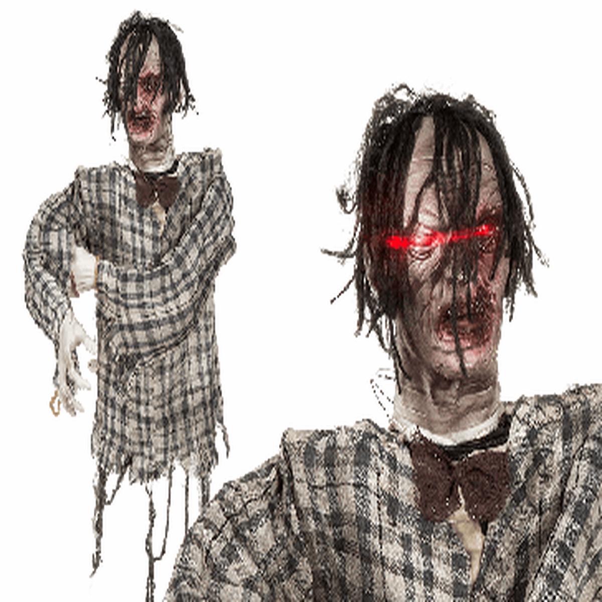 Animated Monster with Hair, Lights and Sound, 95cm, Halloween Ornaments