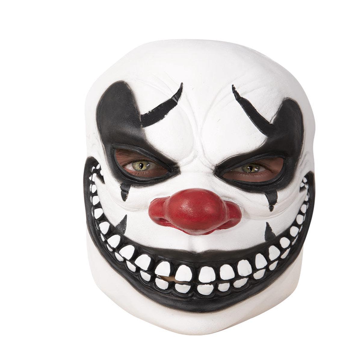 Black and White Clown Halloween Mask