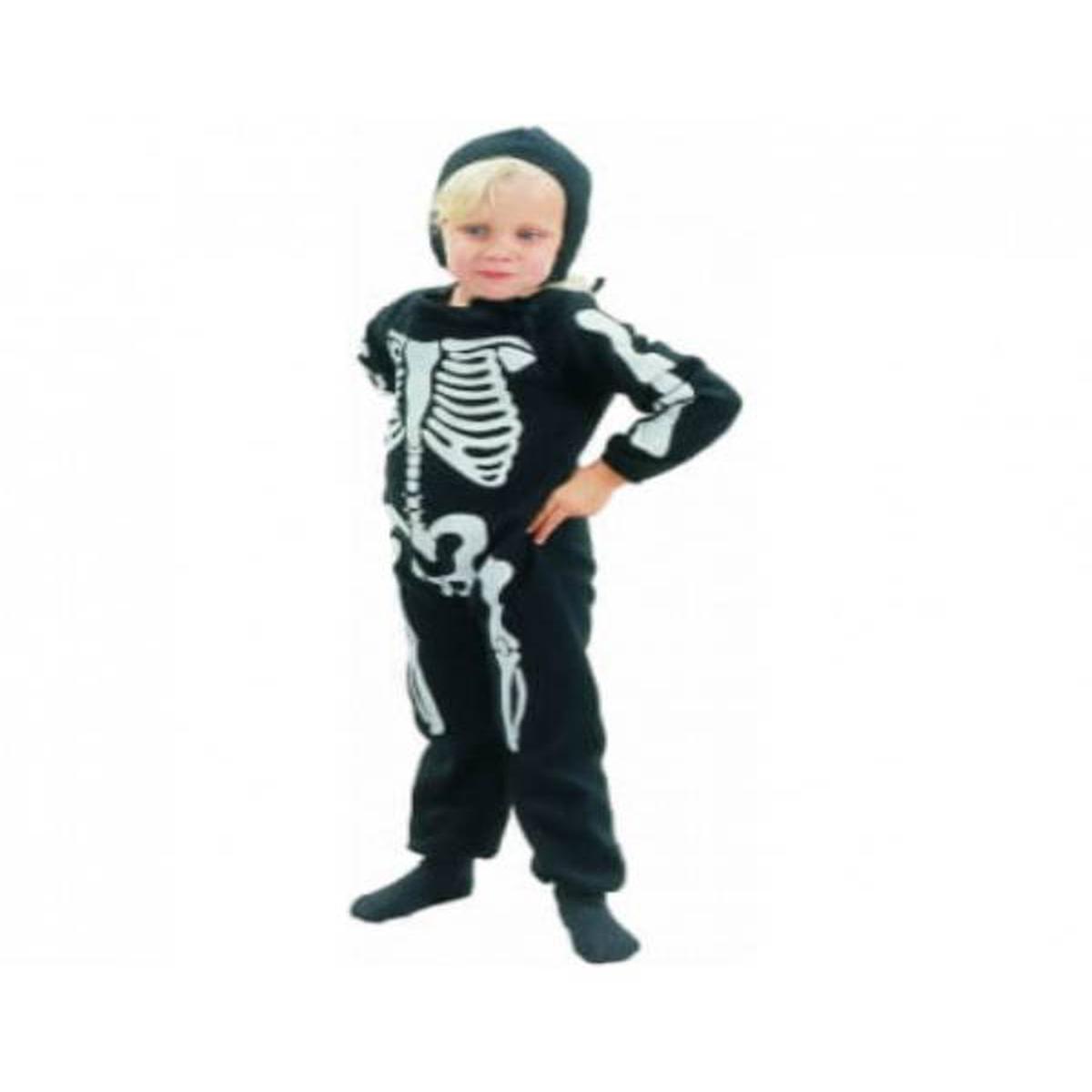 Black and White Skeleton Halloween Costume for Kids