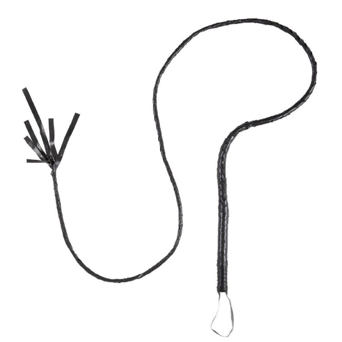 Black Whip 180cm Halloween and Carnival Weapons