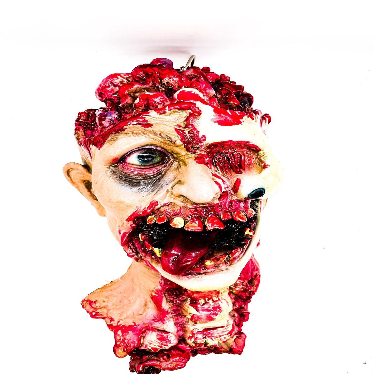 Bloody Severed Zombie Head 30cm Halloween Ornaments