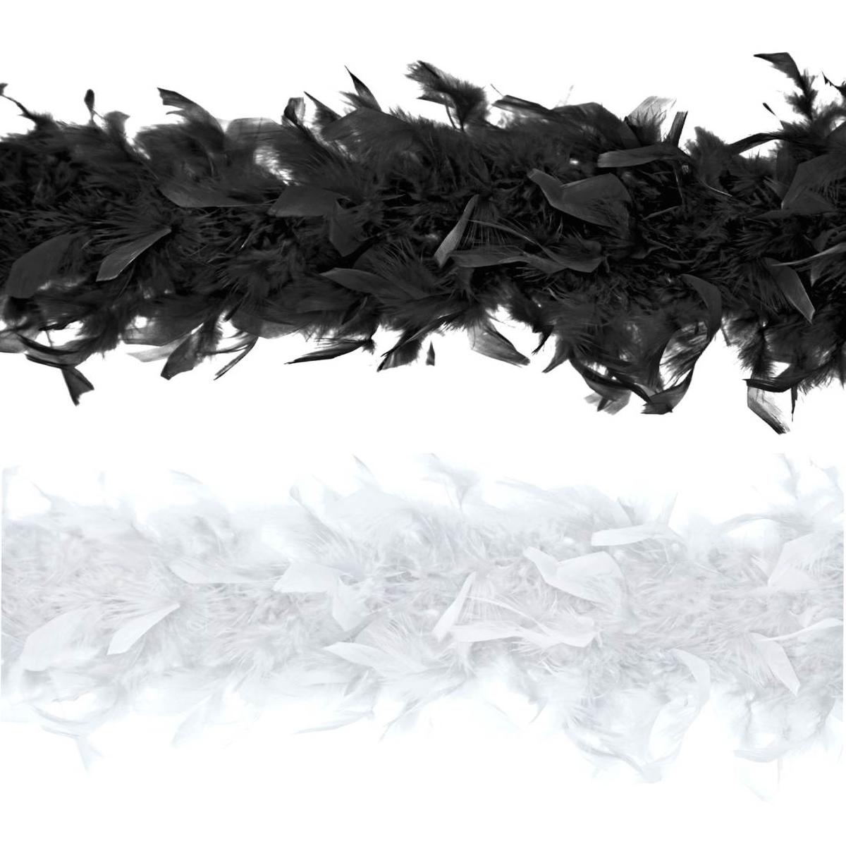 Boa Headband With Feathers 180cm