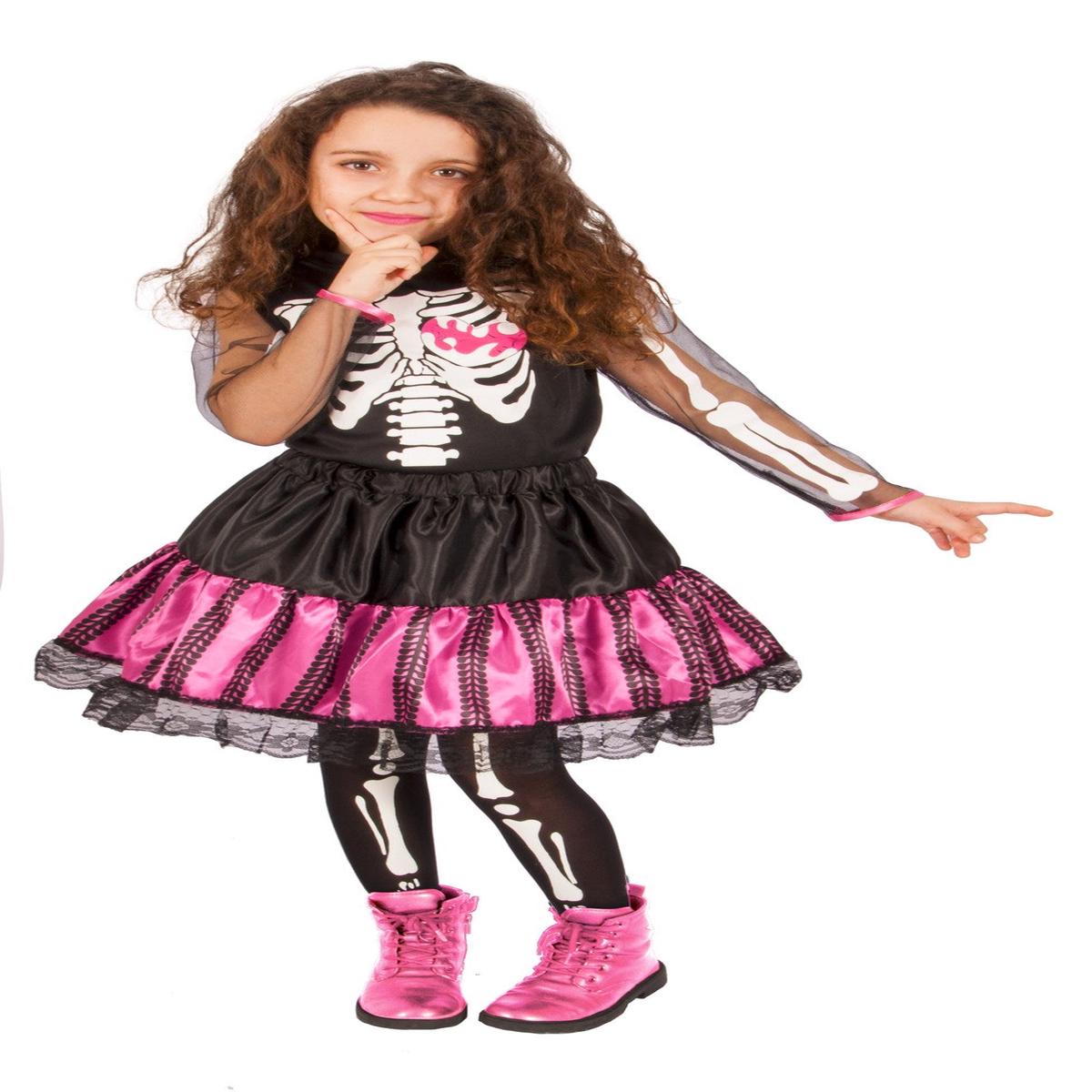 Punk Skeleton Halloween Costume for Girls