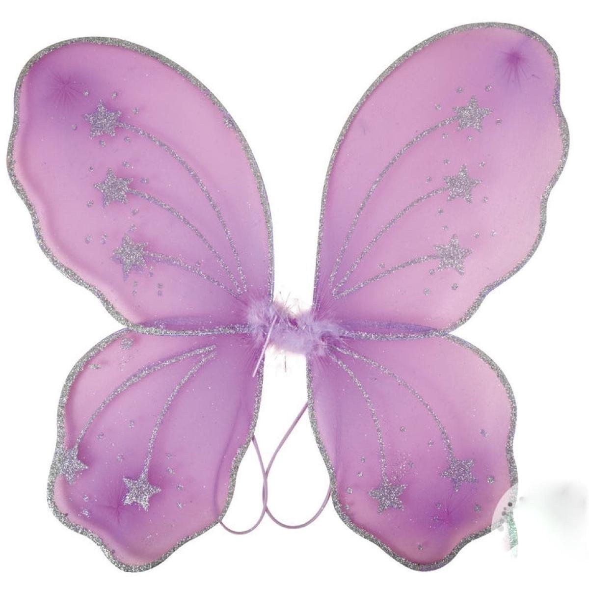 Purple Butterfly Wings 32x48cm Carnival Accessories