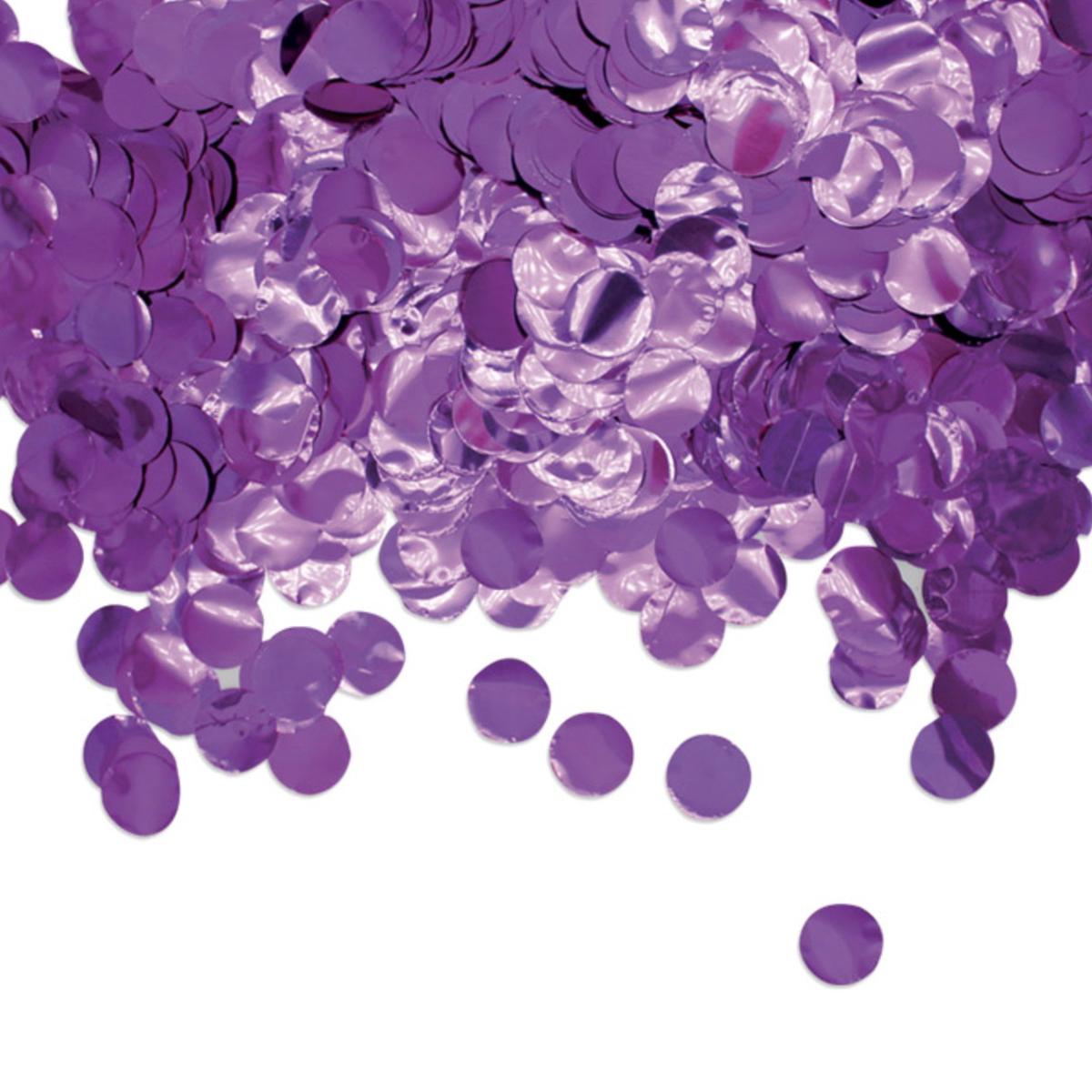 Purple Round Foil Confetti 2cm 50gr