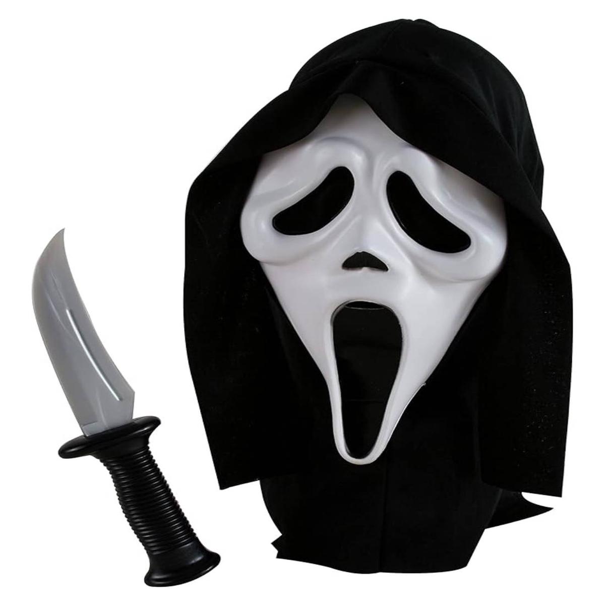 Scream Halloween Mask With Knife