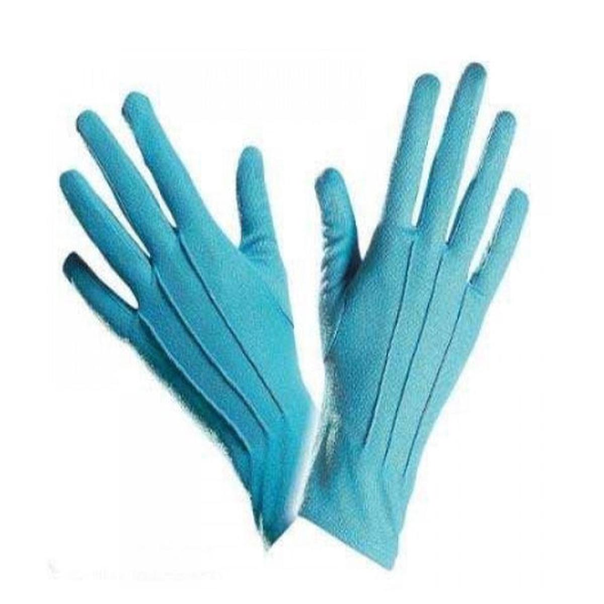 Turquoise Gloves XL Halloween and Carnival Accessories