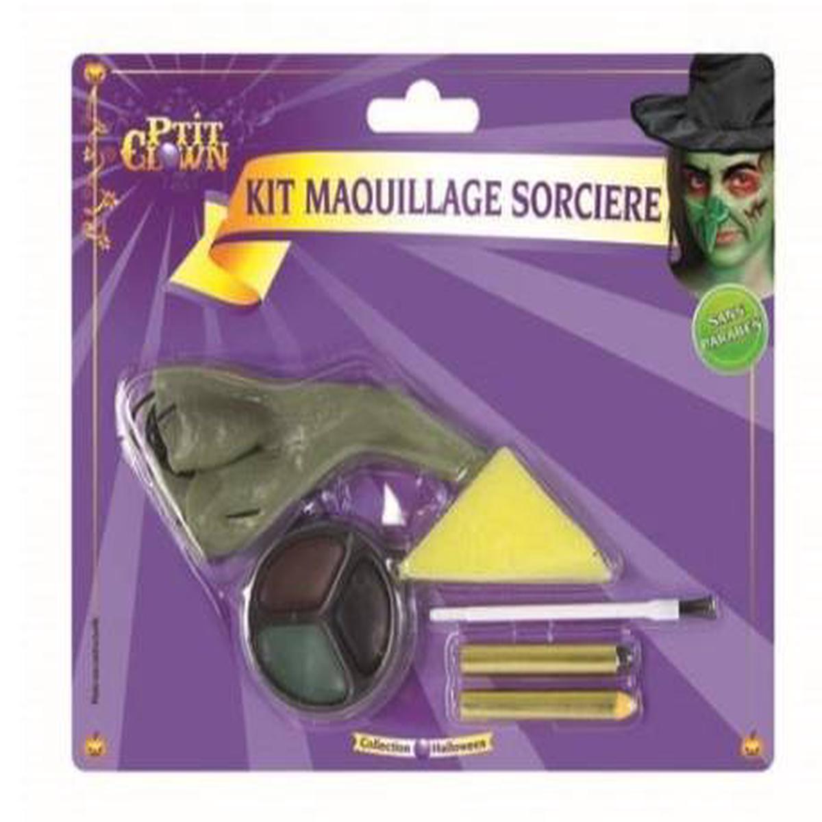 Witch Makeup Kit With Hooked Nose