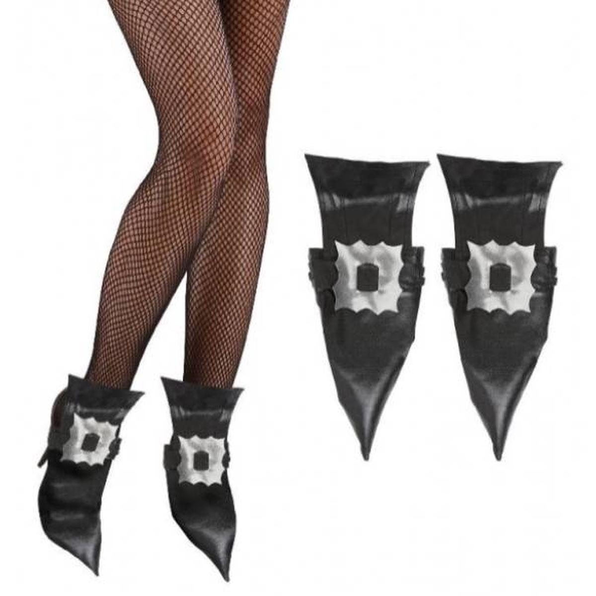 Witch's Faux Leather Shoe Covers, One Size Adult