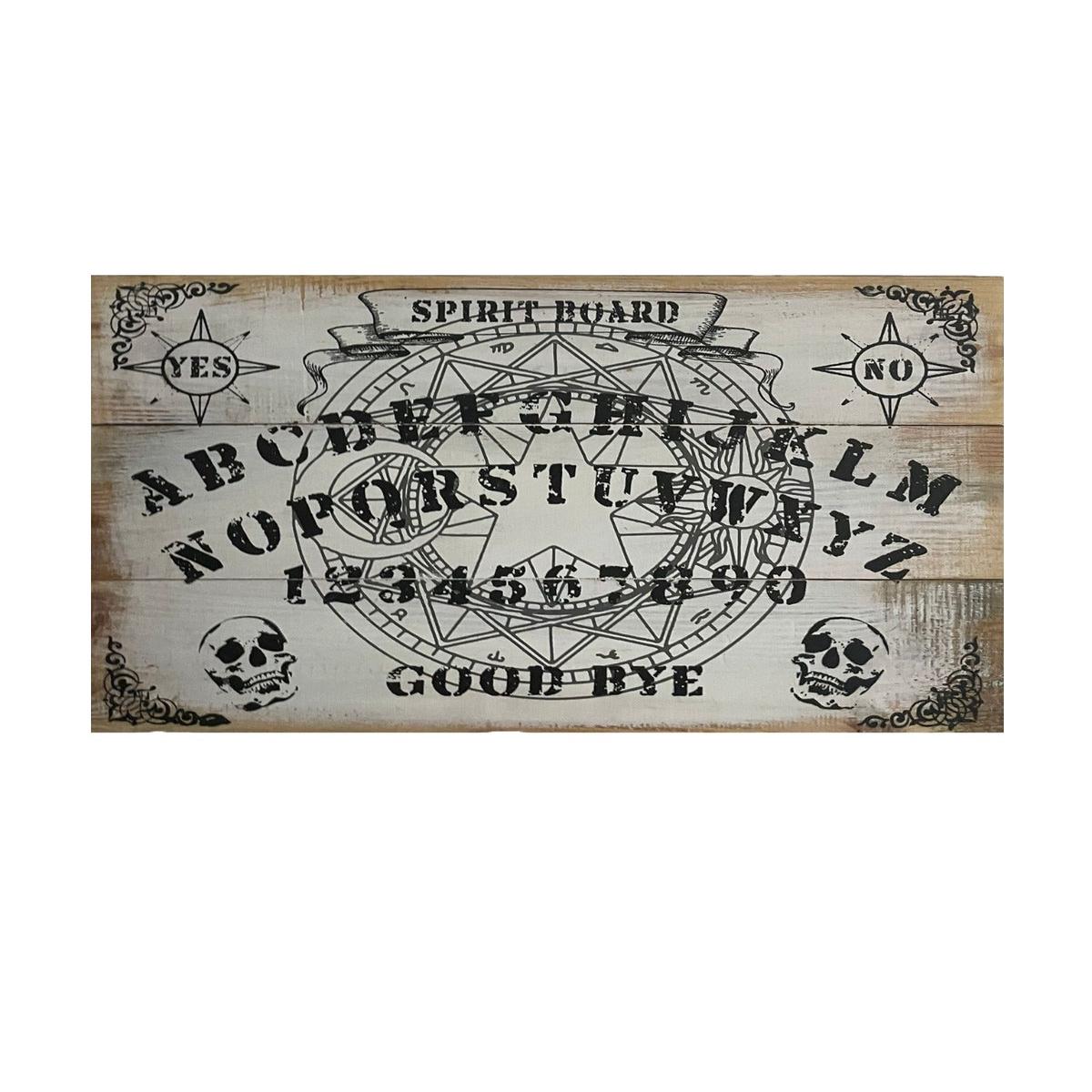 Wooden Ouija Board Hanging 48x31cm Halloween Ornaments