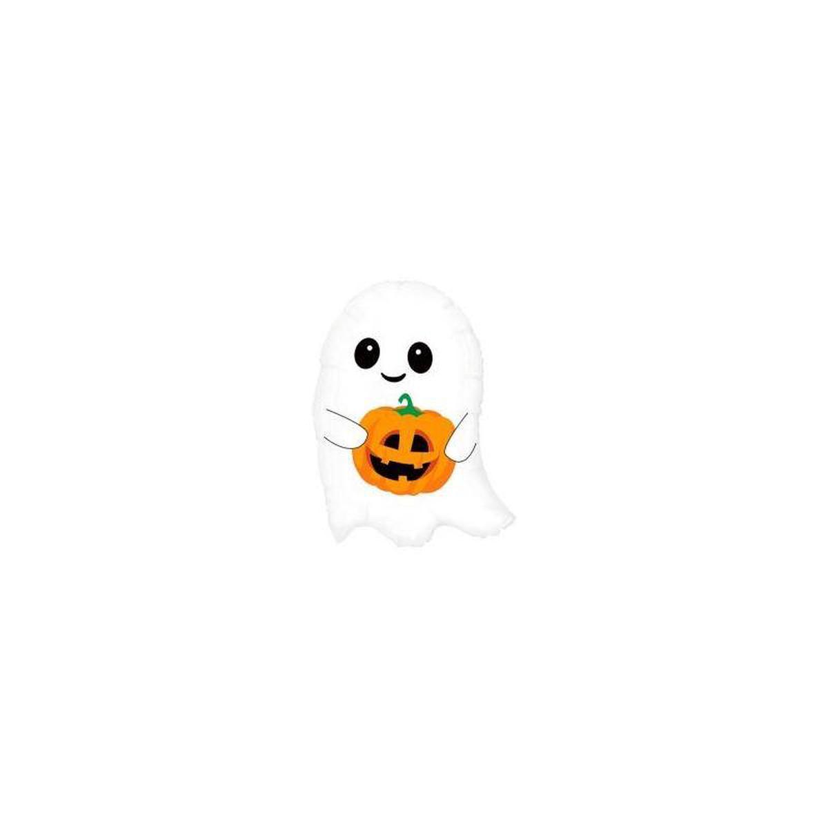 26" Halloween Pumpkin Ghost Helium Balloon