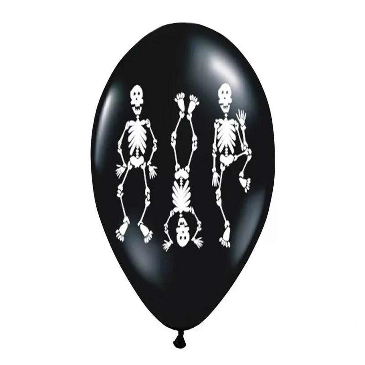 30cm Skeleton Latex Balloons 5pcs Halloween Ornaments