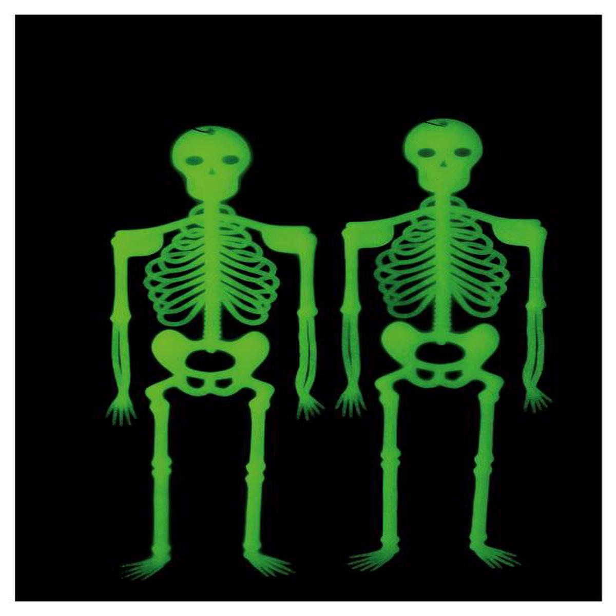 33cm Glowing Hanging Skeletons Halloween Ornament