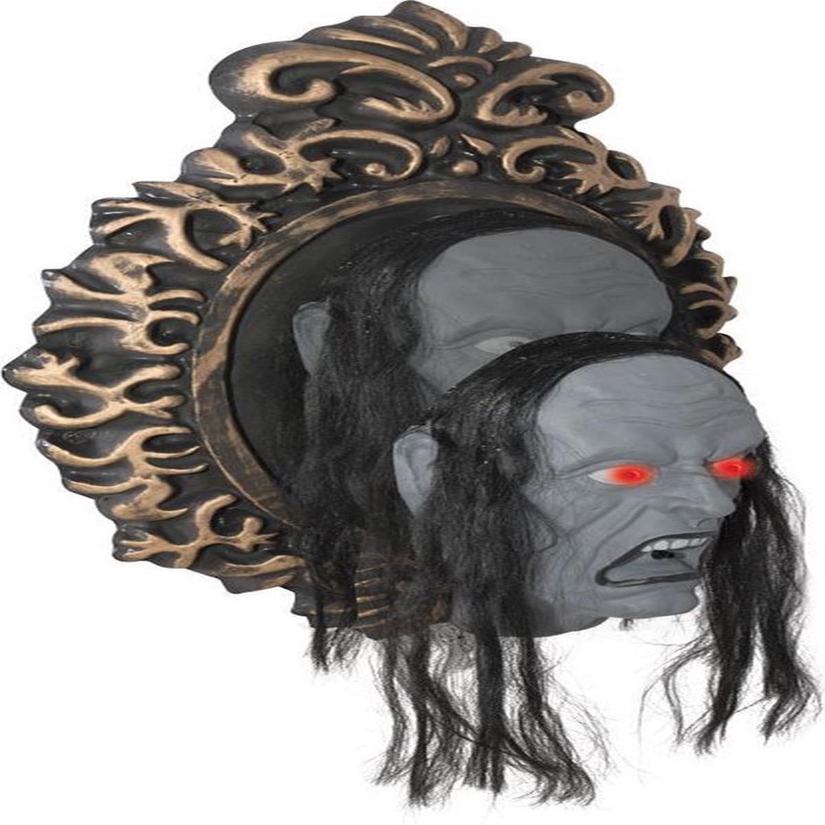 Animated Head Mirror with Lights and Sound 50cm Halloween Ornaments
