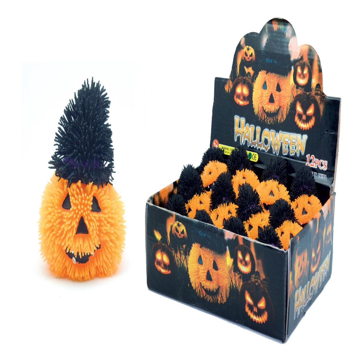 Anti-Stress Pumpkin Squeeze with Light 7cm