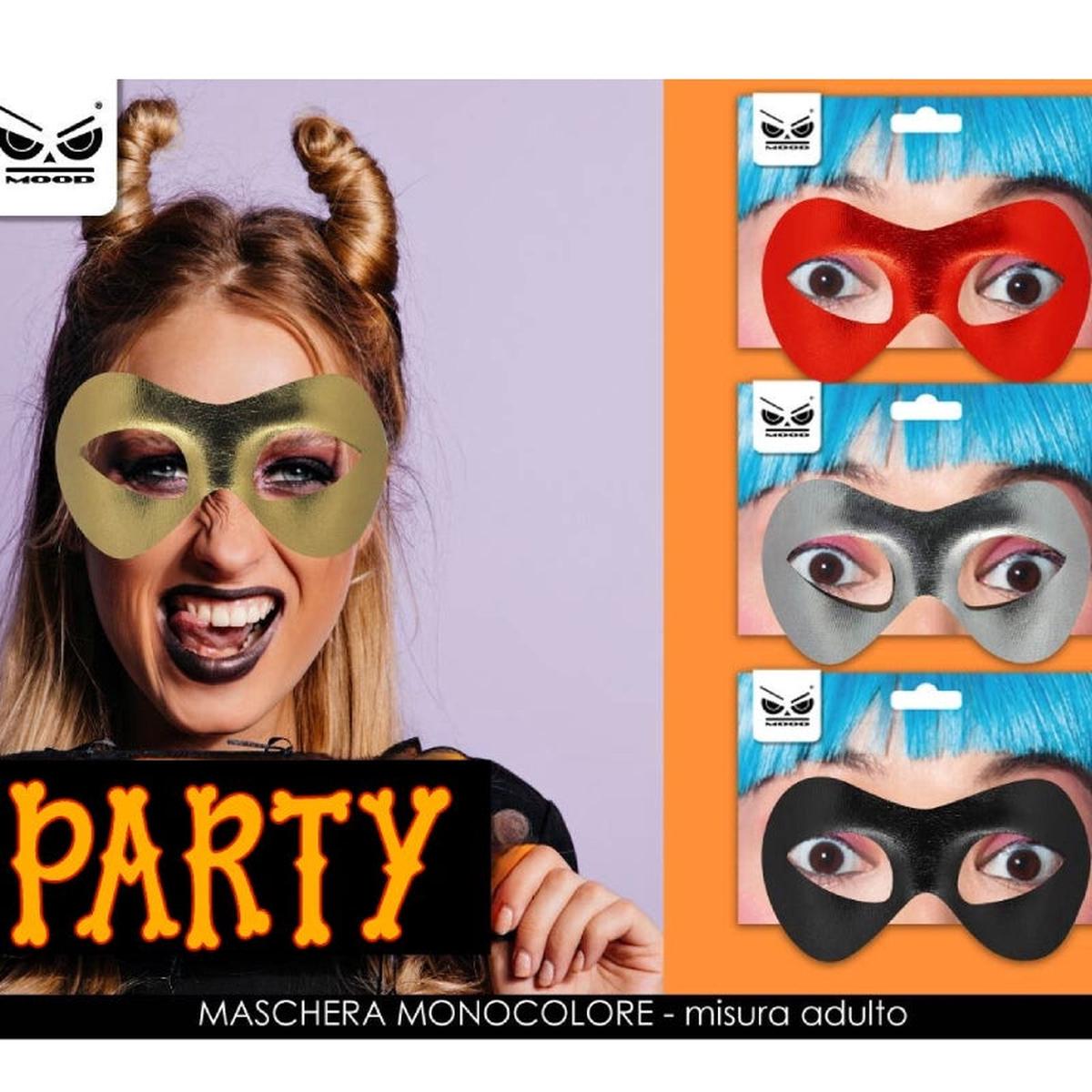 Assorted Single-Color Adult Halloween and Carnival Mask