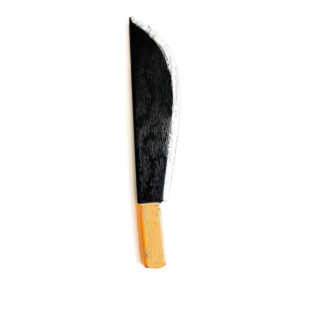 Black Plastic Machete 52.5cm Halloween