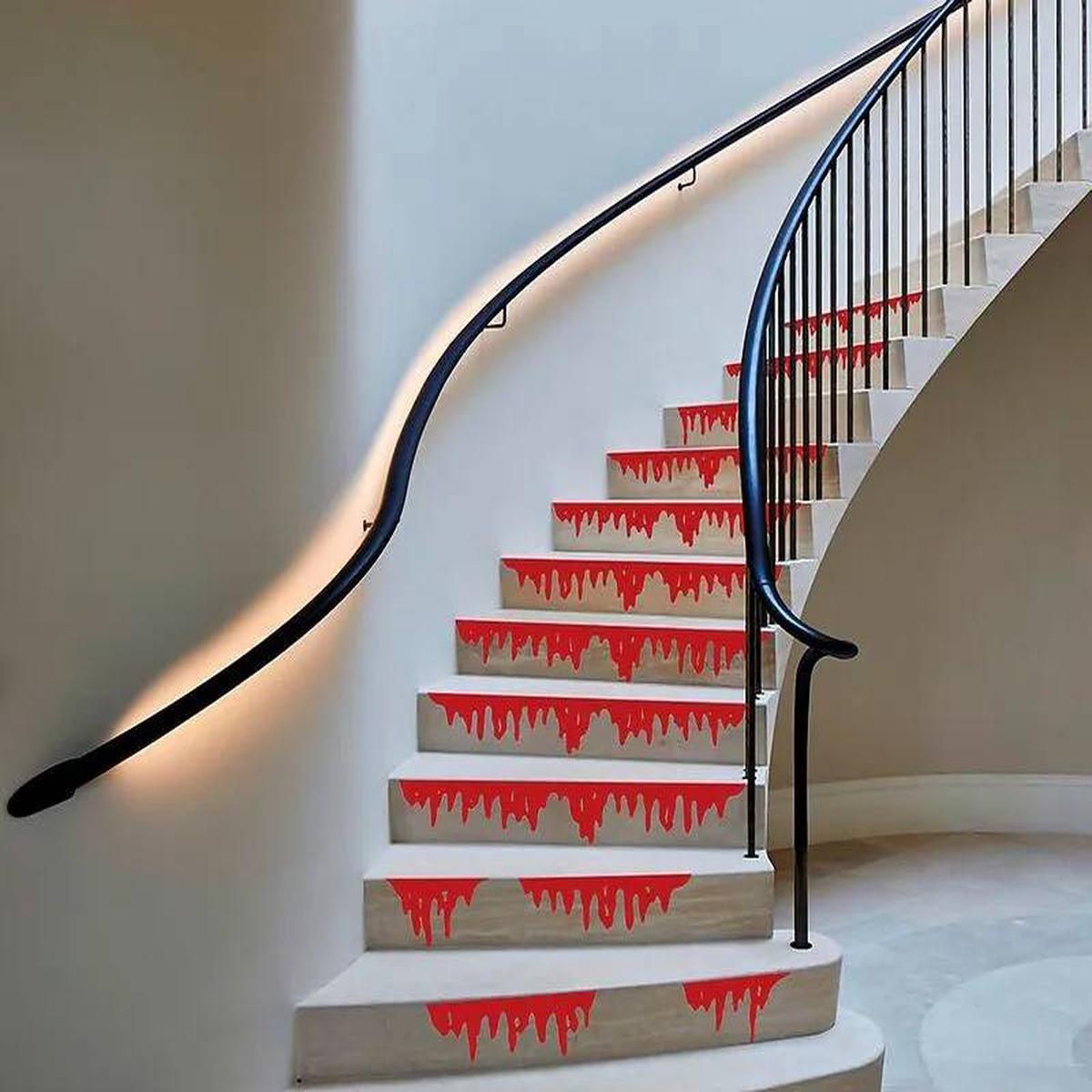 Bloody Halloween Stair Sticker Decoration