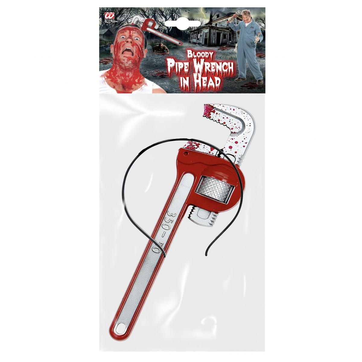 Bloody Pipe Wrench Headband Halloween Accessory
