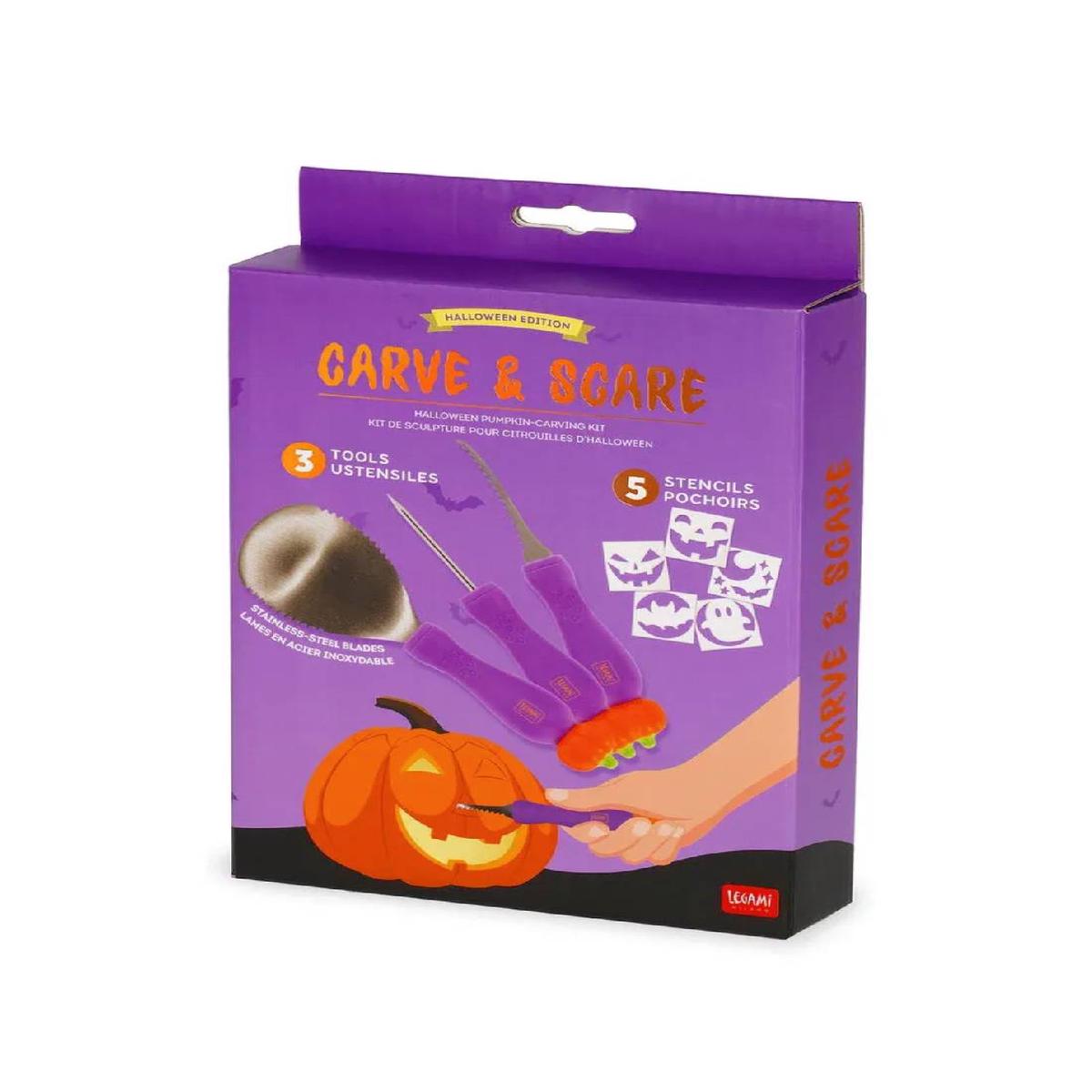Carve and Scare Halloween Pumpkin Carving Kit