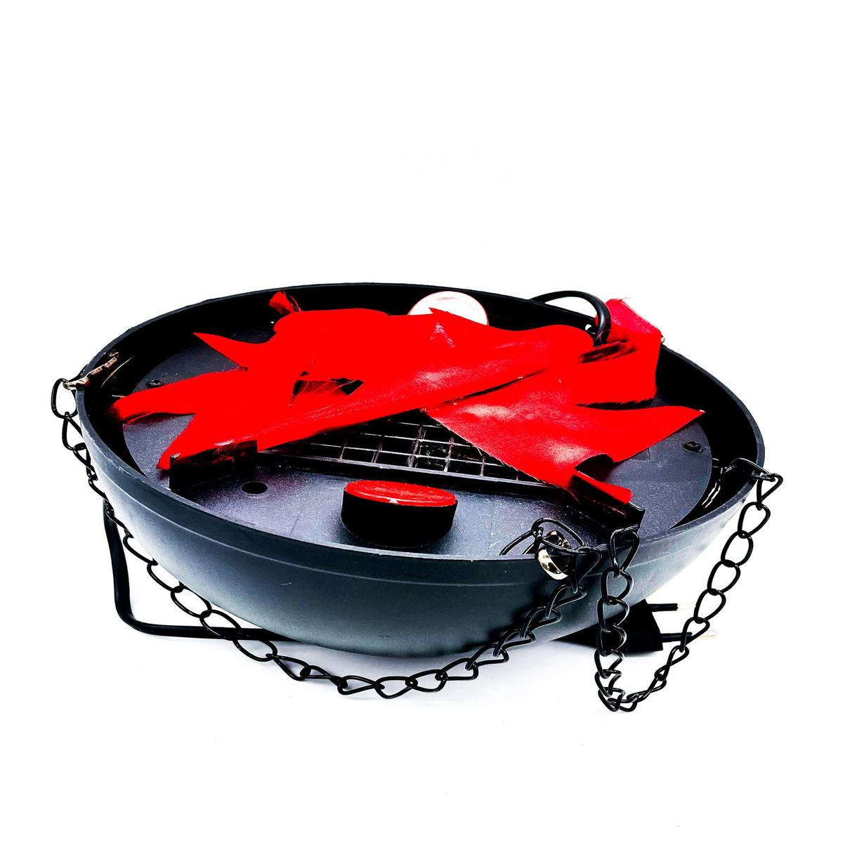 Cauldron with Flame and Movement Halloween Ornaments