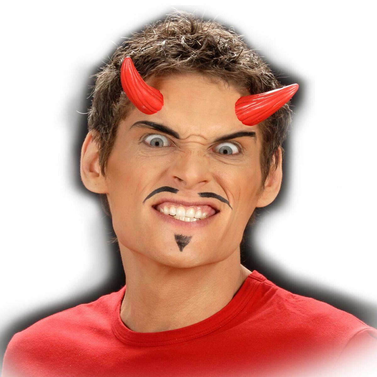 Red Devil Horns Halloween Makeup