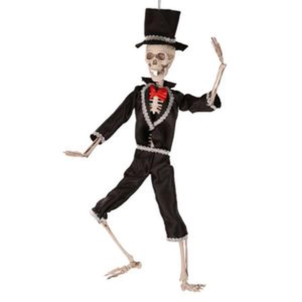 Skeleton in Elegant Dress 50cm Halloween Ornaments