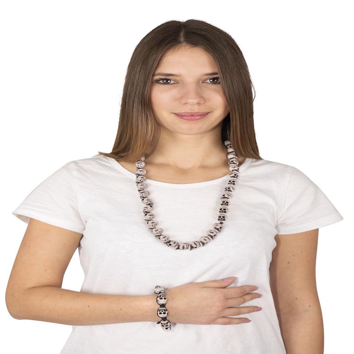 Skull Necklace Halloween Accessories
