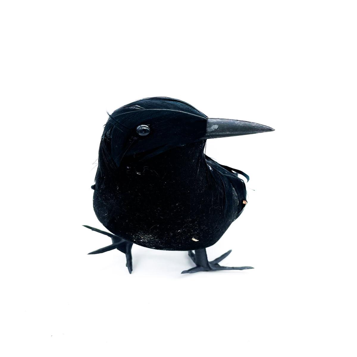 17cm Styrofoam Crow Halloween Prank