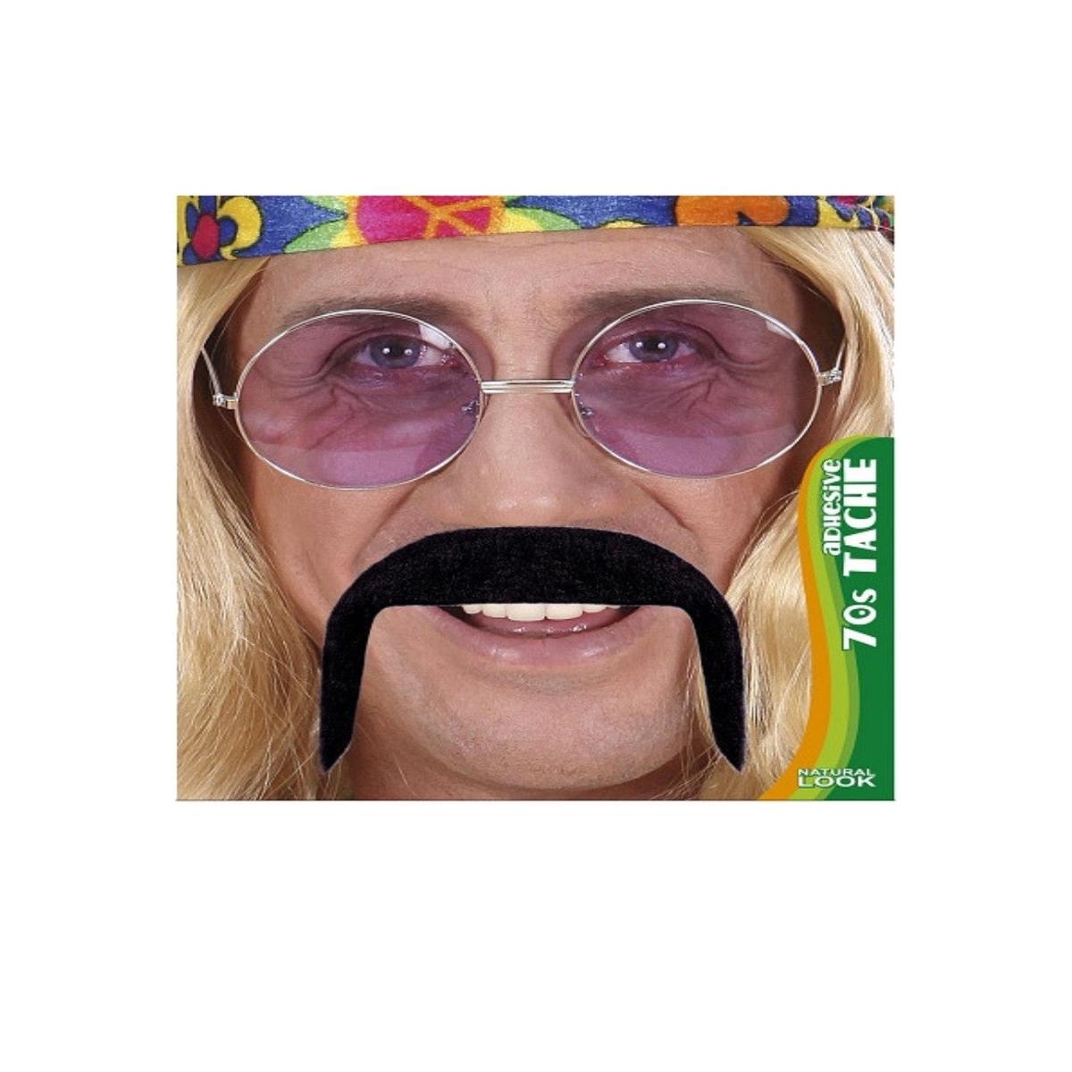 70s Halloween and Carnival Mustache Stickers