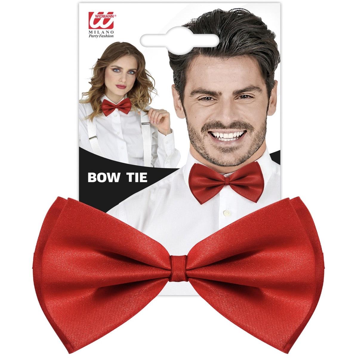 Adjustable Red Luxury Bow Tie