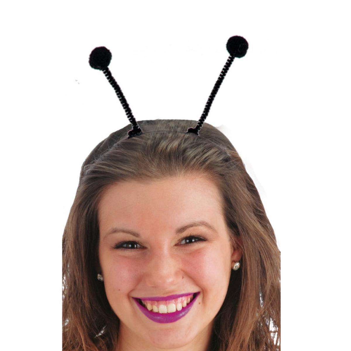 Black Bee Headband with Soft Antennas Halloween and Carnival Accessories