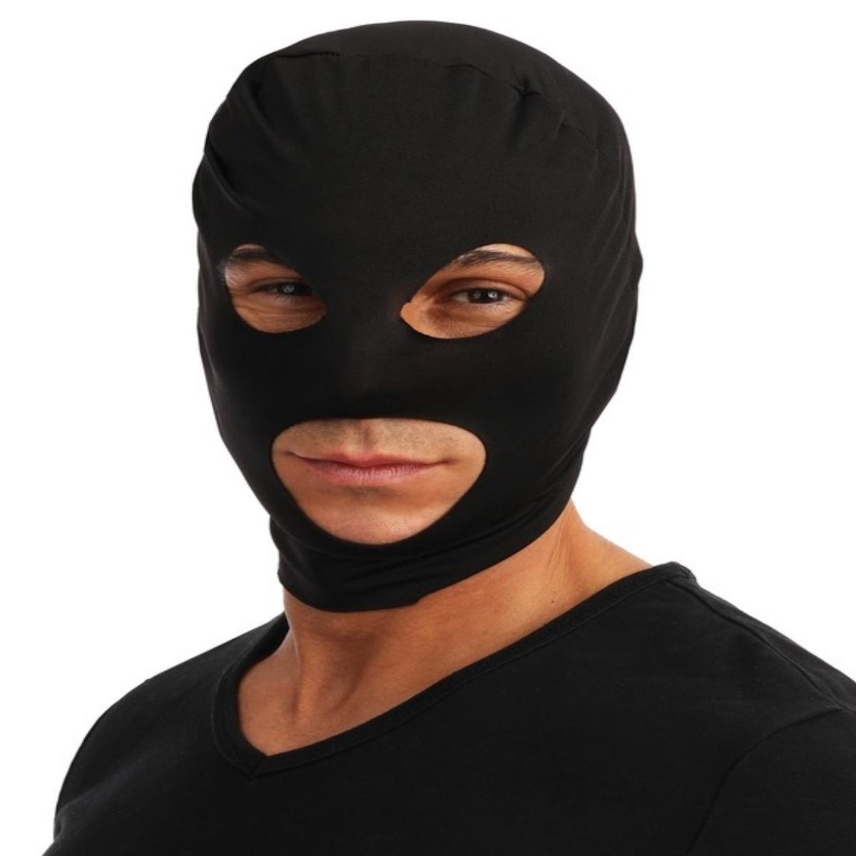 Black Fabric Mask Balaclava Halloween and Carnival