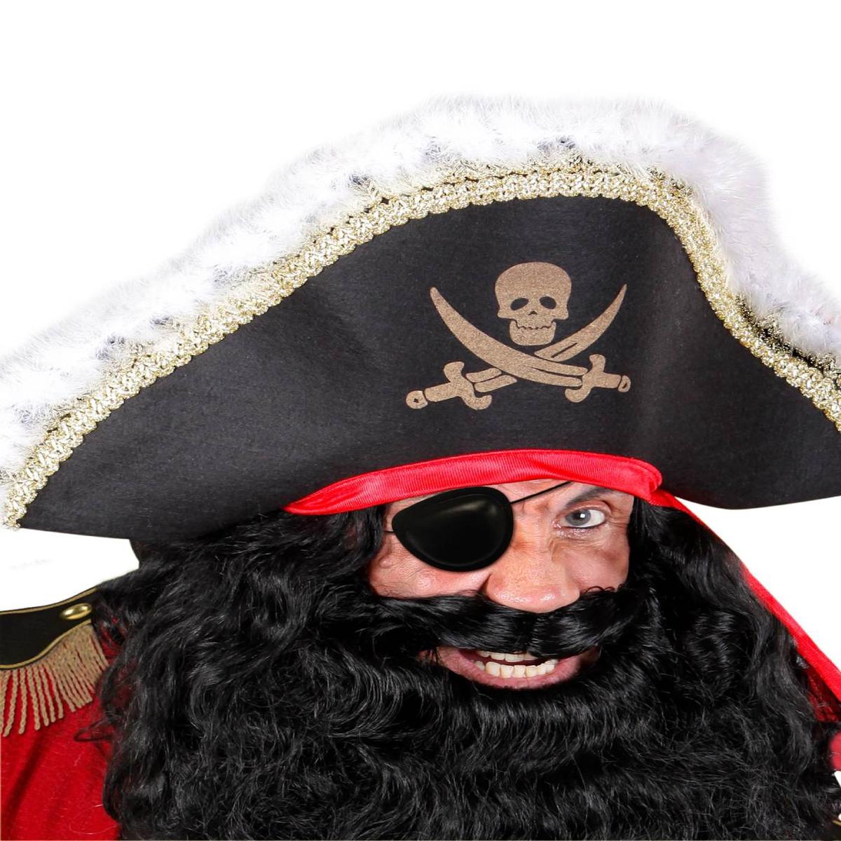 Carnival Costume with Pirate Eyepatch and Earring
