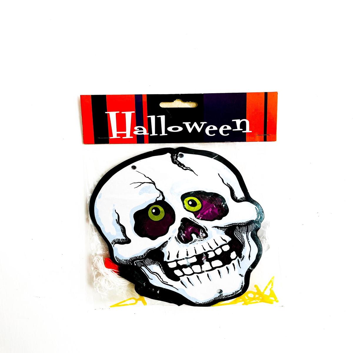 Skull Garland with Balloons Halloween Ornaments