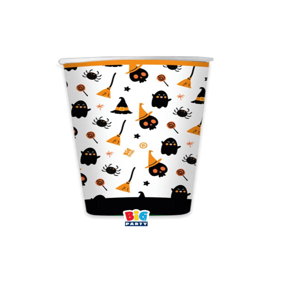 Spooky Halloween Paper Cups 250ml 6pcs