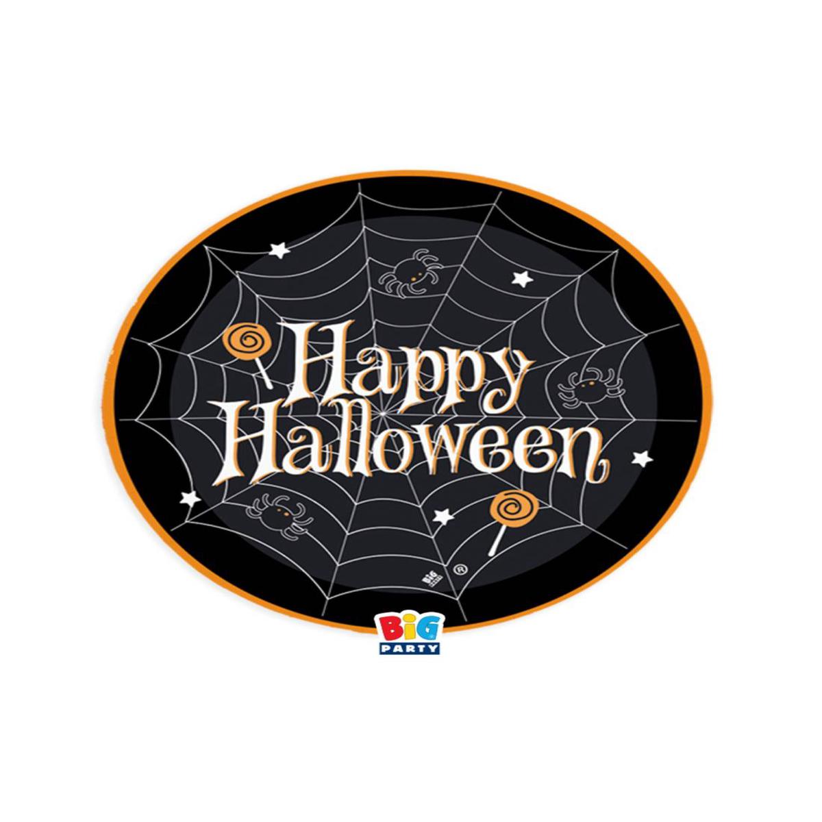 Spooky Halloween Paper Plate 22cm 6pcs