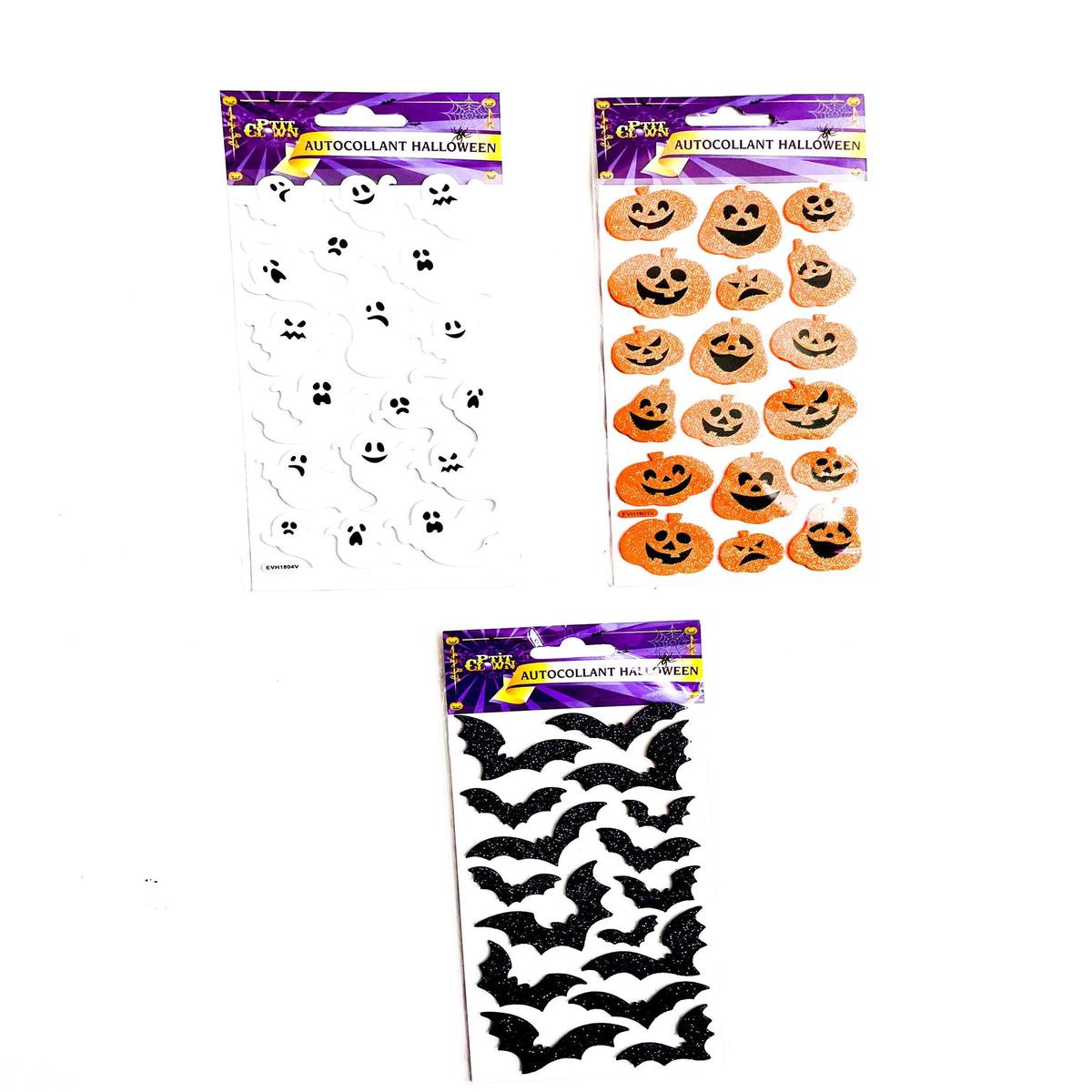 Stickers with Assorted Patterns Halloween Ornaments