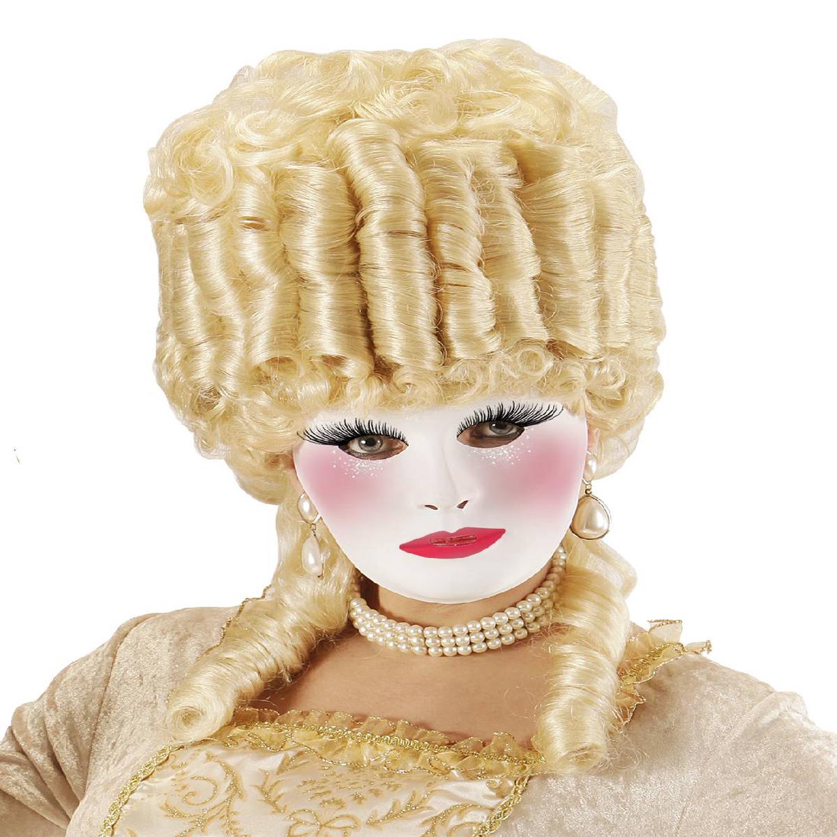 White Carnival Halloween Mask to Paint