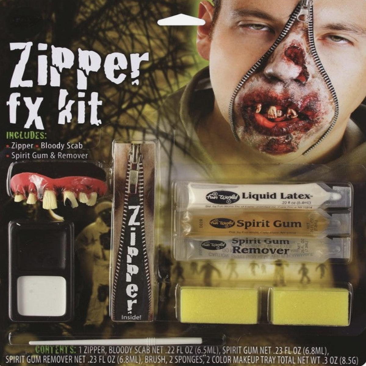 Zipper Kit for Men on Bloody Face
