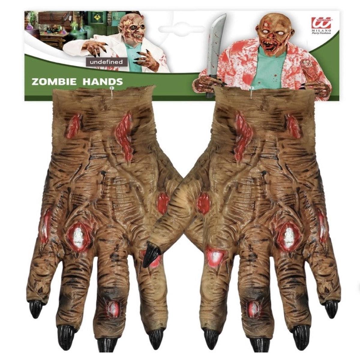 Zombie Latex Halloween Gloves