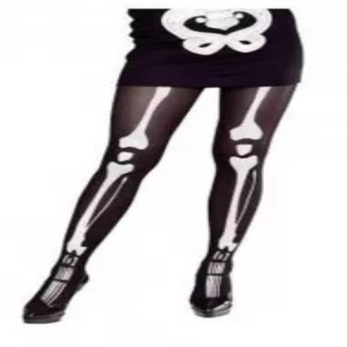 40DEN Skeleton Tights - One Size