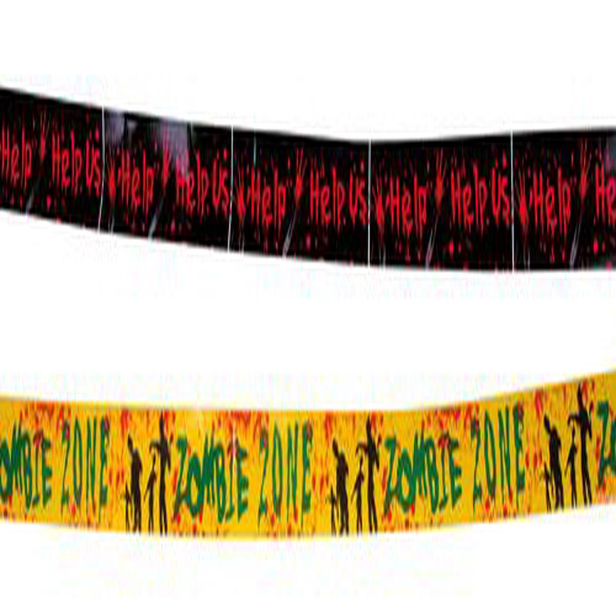 7cmx6m Plastic Banner Assorted Patterns Halloween Ornaments