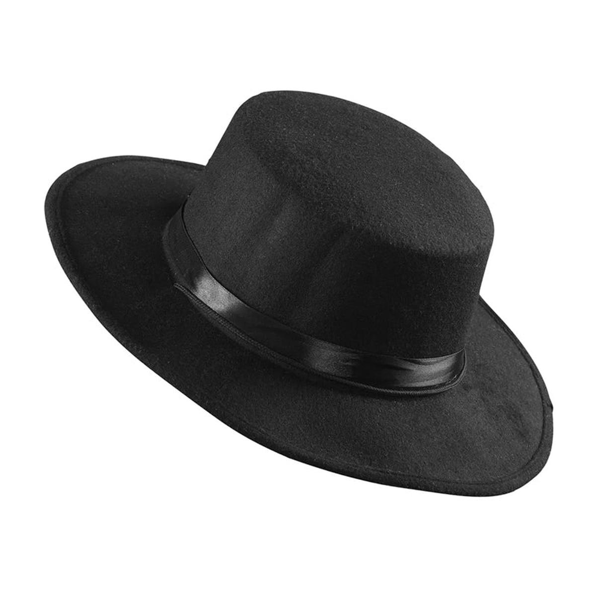 Black Felt Zorro Hat