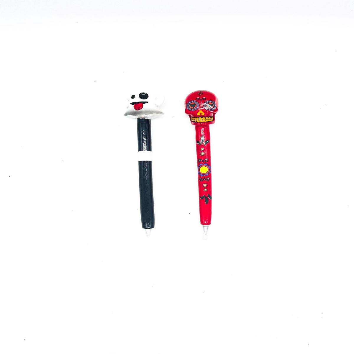 Black Resin Pen with Assorted Halloween Patterns