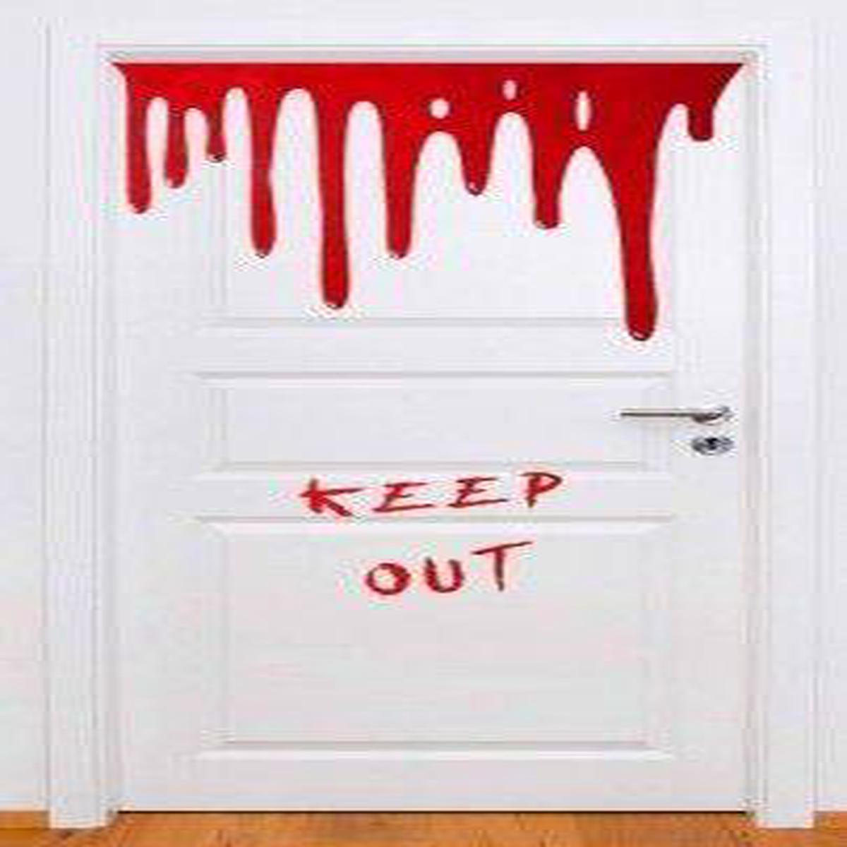 Bloody Halloween Door Sticker