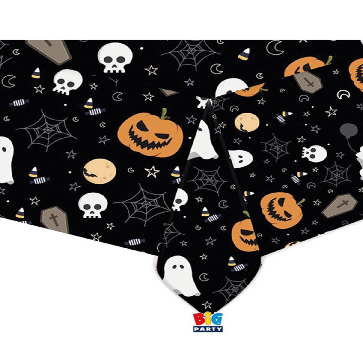 Scary Halloween PVC Tablecloth 140x270cm