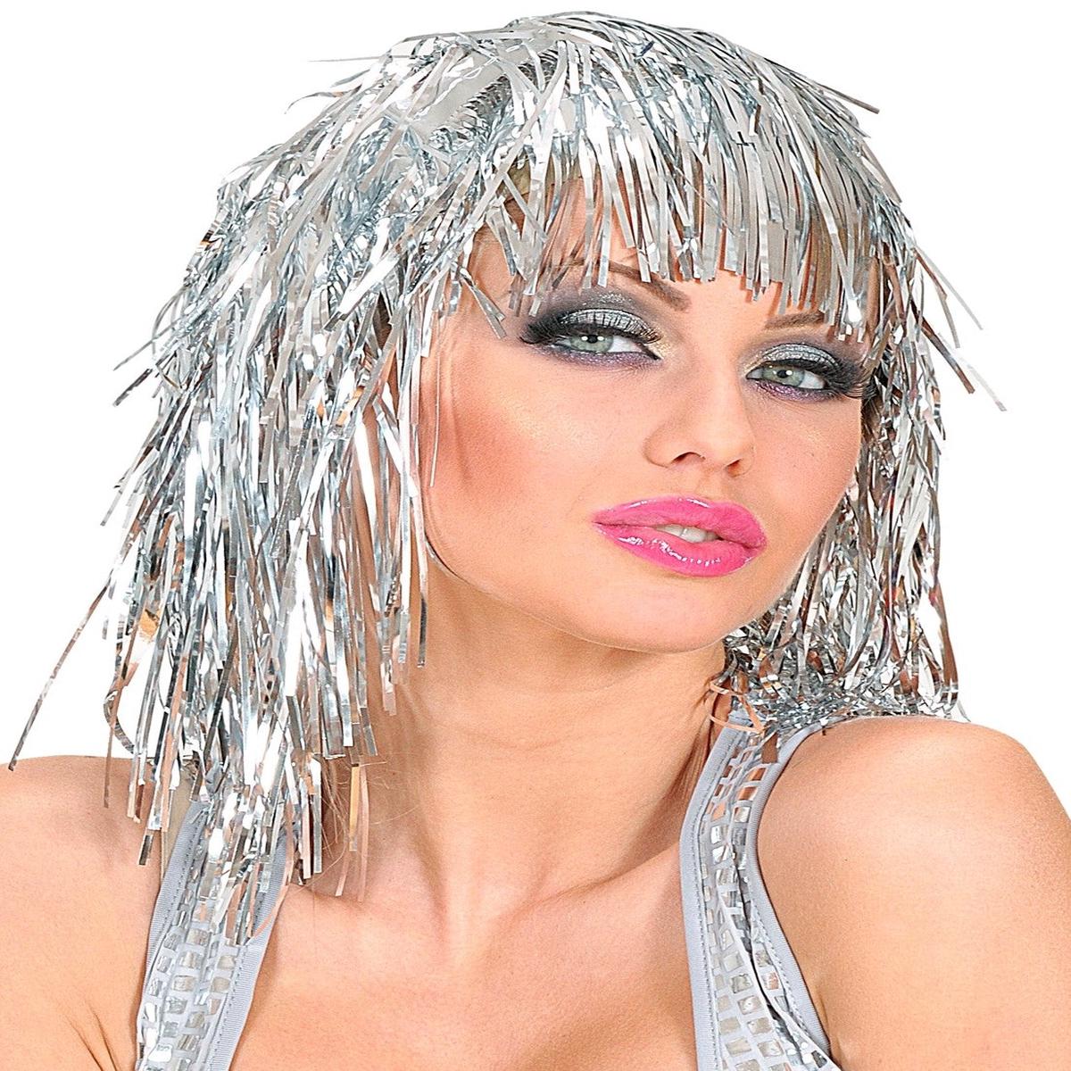 Silver Disco Wig