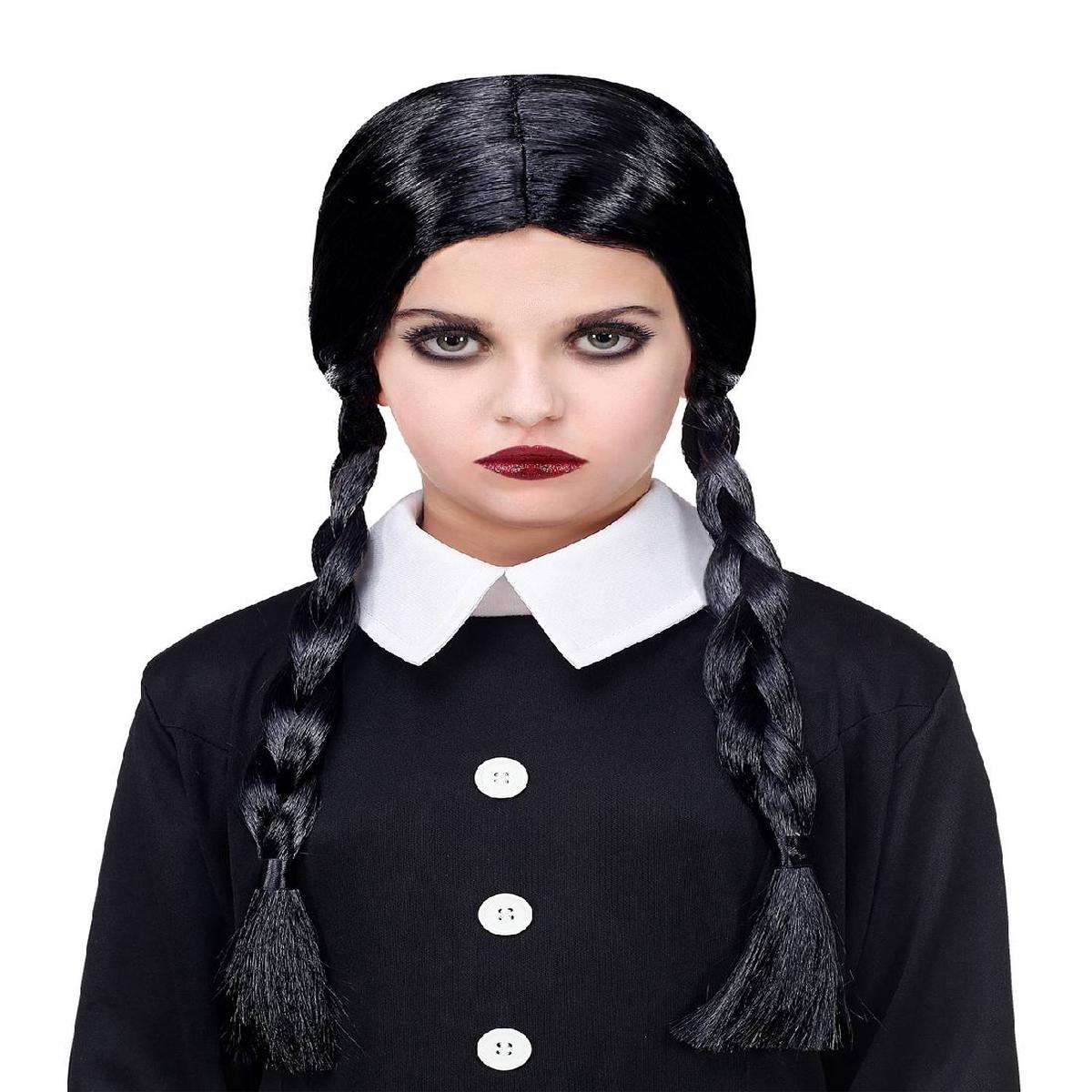 Wednesday Addams Halloween Carnival Wig