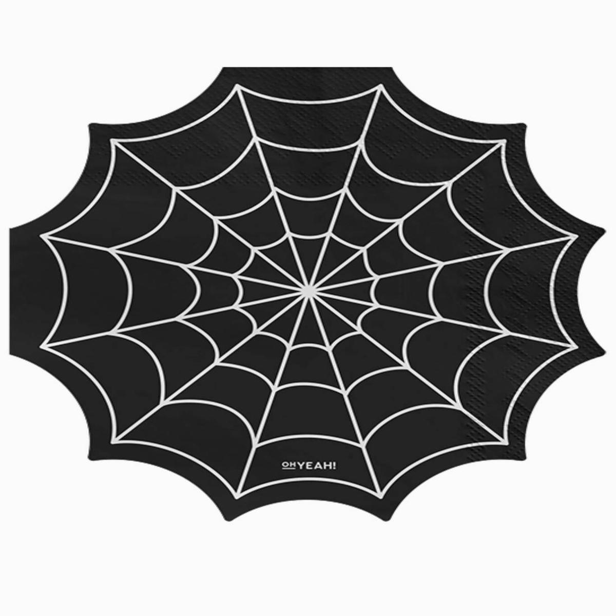 20pcs Spider Web Halloween Napkins 33cm